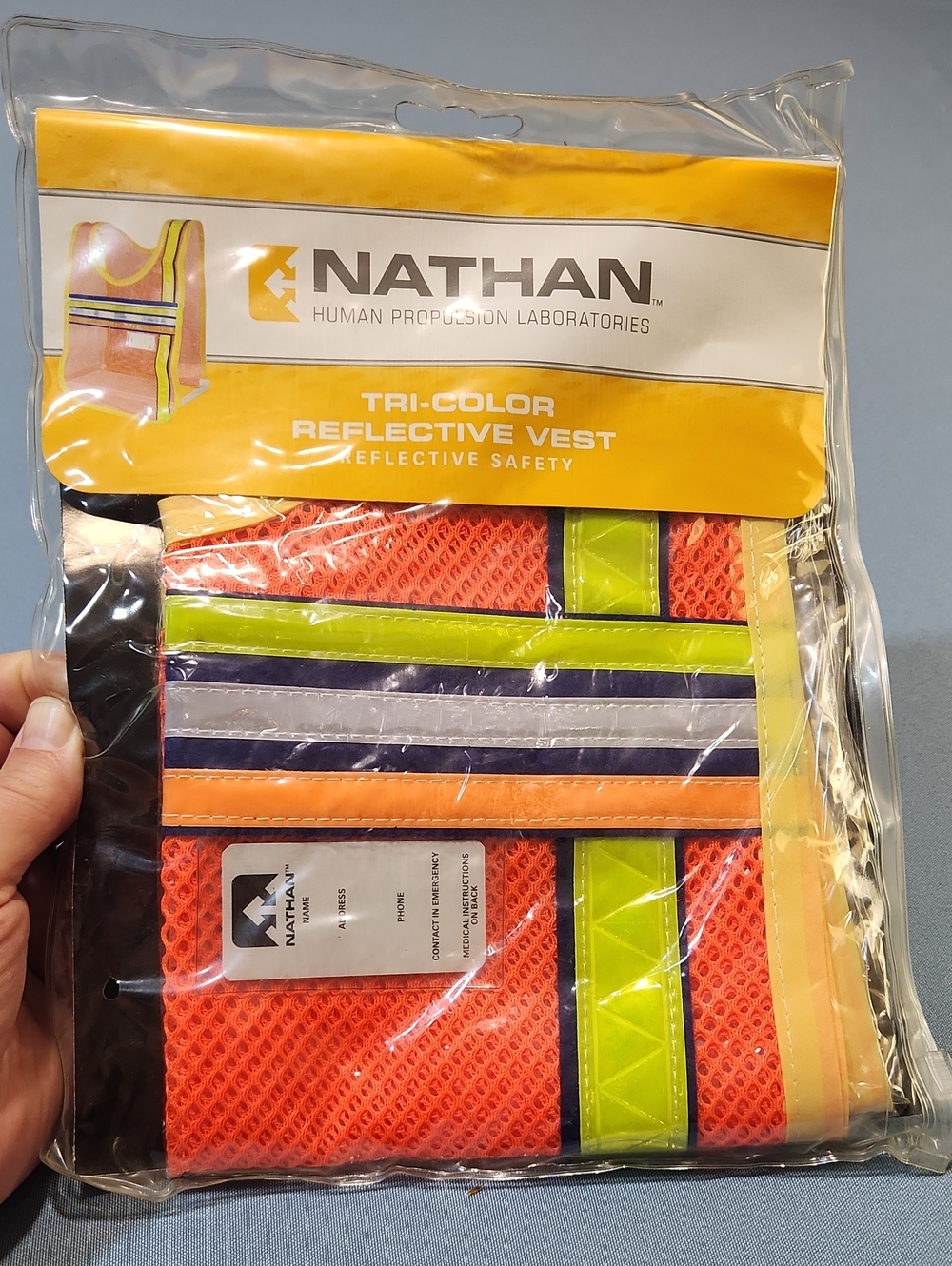 NWT Nathan Tri Color Reflective Vest